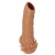 Телесная насадка с усиками и открытой головкой Nude Sleeve L - 14 см. - KOKOS - в Омске купить с доставкой