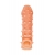 Телесная закрытая насадка с пупырышками Cock Sleeve Size M - 15,6 см. - KOKOS - в Омске купить с доставкой