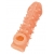 Телесная закрытая насадка с пупырышками Cock Sleeve Size L - 17,6 см. - KOKOS - в Омске купить с доставкой