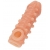 Телесная закрытая насадка с шариками Cock Sleeve Size S - 13,8 см. - KOKOS - в Омске купить с доставкой