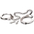 Металлические наручники Metal Leg Cuffs - Pipedream - купить с доставкой в Омске
