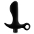 Черный анальный вибратор Silicone Vibrating Prostate Massager 01 - 10,8 см. - Blush Novelties - в Омске купить с доставкой