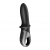 Черный анальный вибратор Hot Passion с функцией нагрева - Satisfyer - в Омске купить с доставкой