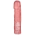 Розовая фаллическая насадка Vac-U-Lock 8  Crystal Jellies Dong - 20,3 см. - Doc Johnson - купить с доставкой в Омске