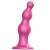 Розовая насадка Strap-On-Me Dildo Plug Beads size S - Strap-on-me - купить с доставкой в Омске