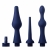 Набор из 3 универсальных насадок для анального душа Universal 3 Piece Silicone Enema Attachment Set - XR Brands - купить с доставкой в Омске