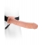 Фаллопротез телесного цвета Hollow Strap-On - 29 см. - Pipedream - купить с доставкой в Омске