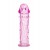 Гладкая розовая насадка с усиками под головкой - 12,5 см. - Toyfa Basic - в Омске купить с доставкой