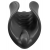 Чёрный мастурбатор Vibrating Silicone Stimulator с вибрацией - Pipedream - в Омске купить с доставкой