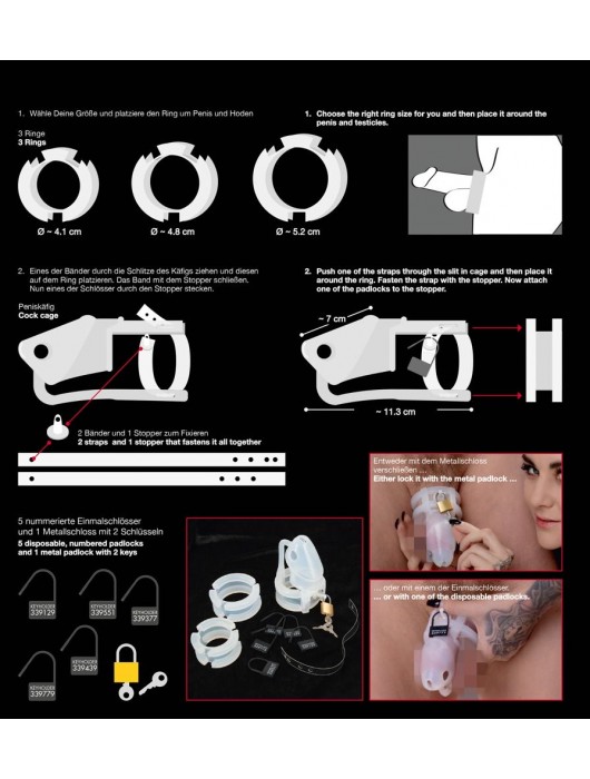 Набор для мужского пояса верности Cock Cage Set - Orion - купить с доставкой в Омске