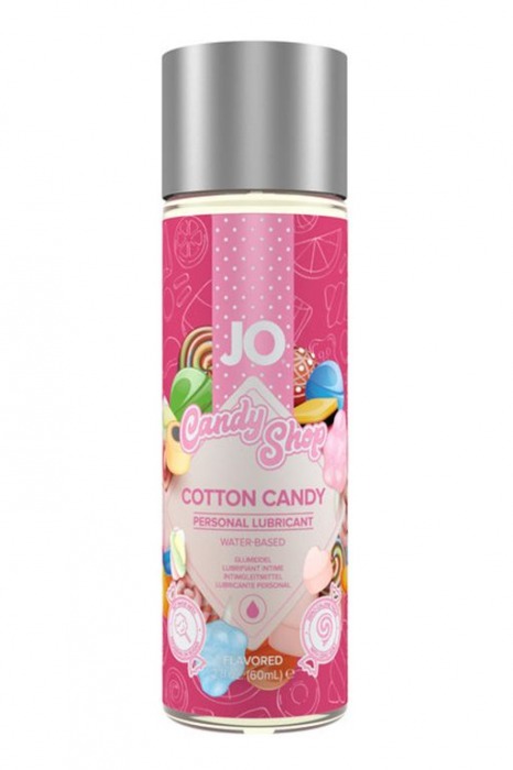 Смазка на водной основе Candy Shop Cotton Candy с ароматом сладкой ваты - 60 мл. - System JO - купить с доставкой в Омске