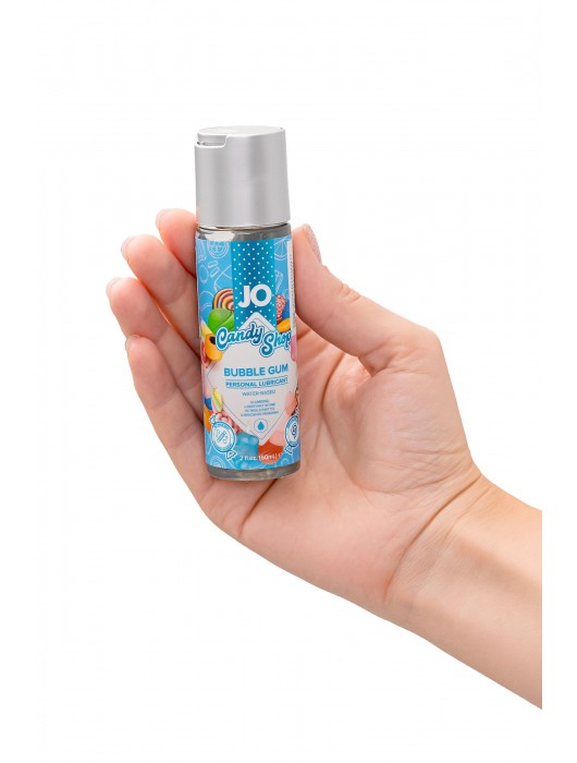 Смазка на водной основе Candy Shop Bubblegum с ароматом жвачки - 60 мл. - System JO - купить с доставкой в Омске