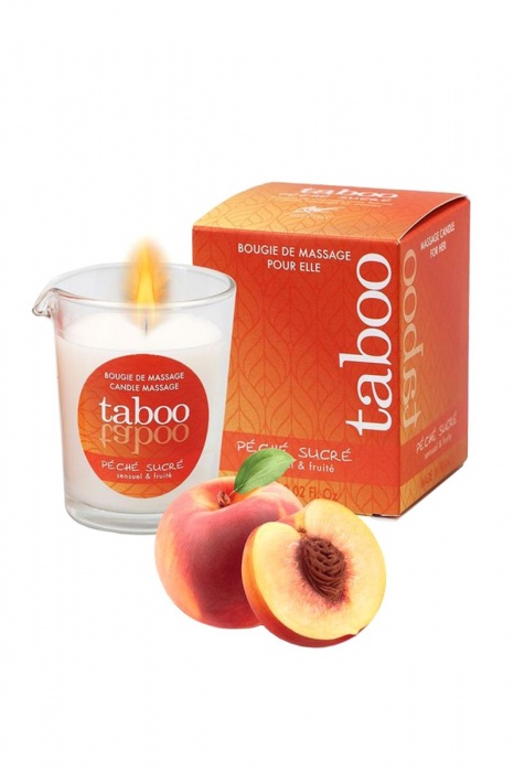 Массажное аромамасло с афродизиаками для женщин RUF Taboo Peche sucre - 60 гр. - RUF - купить с доставкой в Омске