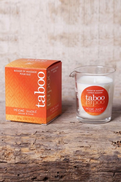 Массажное аромамасло с афродизиаками для женщин RUF Taboo Peche sucre - 60 гр. - RUF - купить с доставкой в Омске