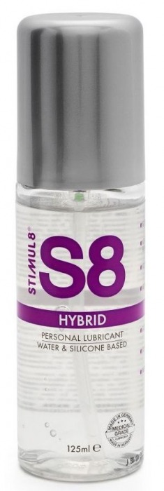 Интимная смазка на водно-силиконовой основе S8 Hybrid - 125 мл. - Stimul8 - купить с доставкой в Омске