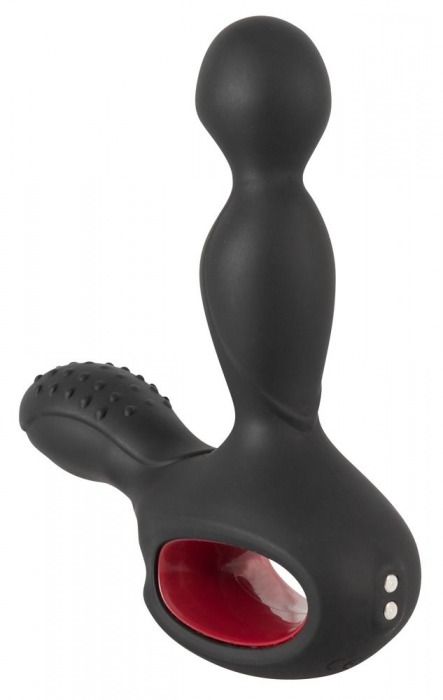 Черный вибромассажер простаты с нагревом и ротацией Prostate Plug - 14,5 см. - Orion - в Омске купить с доставкой