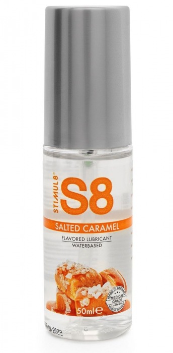 Лубрикант S8 Flavored Lube со вкусом солёной карамели - 50 мл. - Stimul8 - купить с доставкой в Омске