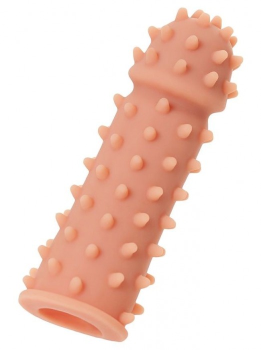 Телесная реалистичная насадка KOKOS Extreme Sleeve 03 с дополнительной стимуляцией - 12,7 см. - KOKOS - в Омске купить с доставкой