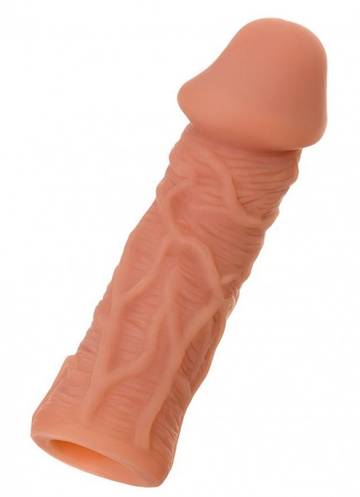 Телесная реалистичная насадка KOKOS Extreme Sleeve 05 с дополнительной стимуляцией - 12,7 см. - KOKOS - в Омске купить с доставкой