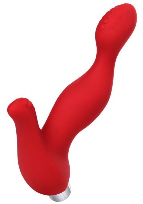 Красный силиконовый вибростимулятор простаты Proman - 12,5 см. - ToyFa - в Омске купить с доставкой
