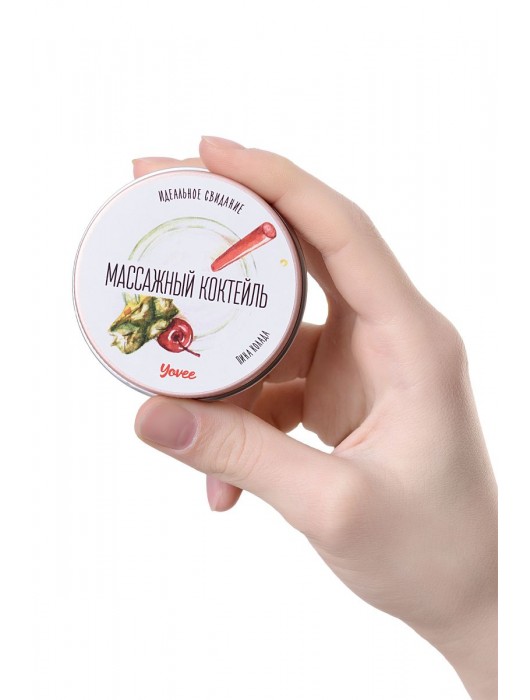 Массажная свеча «Массажный коктейль» с ароматом пина колады - 30 мл. - ToyFa - купить с доставкой в Омске