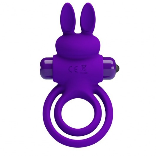 Фиолетовое эрекционное кольцо с вибростимуляцией клитора Vibrant Penis Ring III - Baile - в Омске купить с доставкой