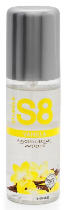 Лубрикант на водной основе Stimul8 Flavored Lube с ванильным ароматом - 125 мл. - Stimul8 - купить с доставкой в Омске