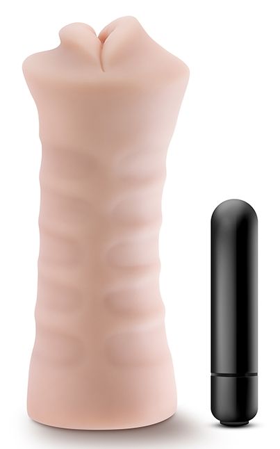 Телесный мастурбатор-ротик Angie - Blush Novelties - в Омске купить с доставкой