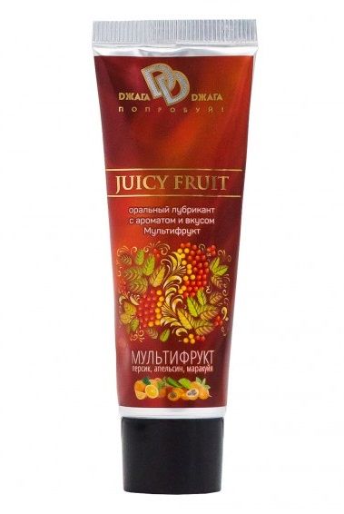 Интимный съедобный лубрикант JUICY FRUIT с ароматом фруктов - 30 мл. - БиоМед - купить с доставкой в Омске