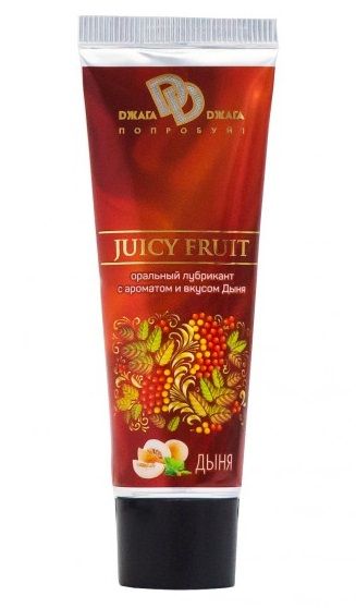 Интимный съедобный лубрикант JUICY FRUIT с ароматом дыни - 30 мл. - БиоМед - купить с доставкой в Омске