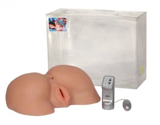 Реалистичная попка из неоскин с вибрацией - LOVETOY (А-Полимер) - в Омске купить с доставкой