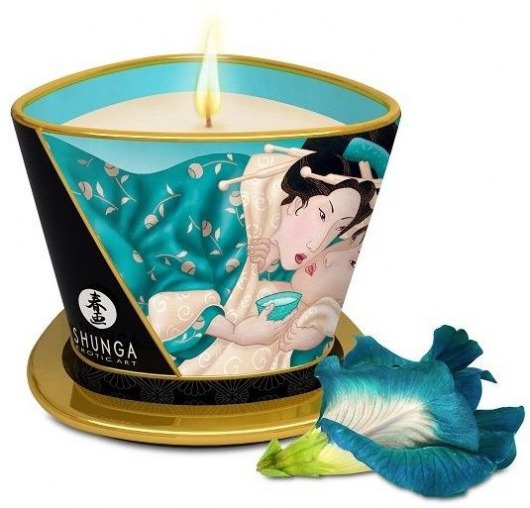 Массажная свеча Island Blossoms - 170 мл. - Shunga - купить с доставкой в Омске