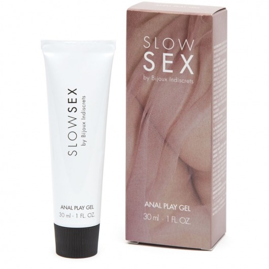 Лубрикант на водной основе Slow Sex Anal Play Gel - 30 мл. - Bijoux Indiscrets - купить с доставкой в Омске