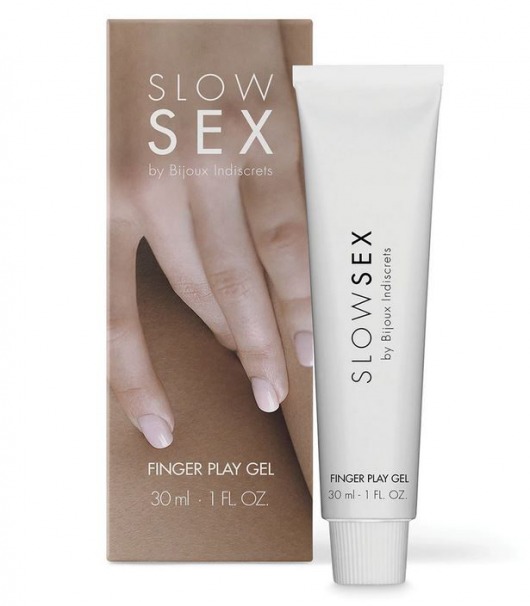 Гель для мастурбации с ароматом кокоса Slow Sex Finger Play Gel - 30 мл. - Bijoux Indiscrets - купить с доставкой в Омске