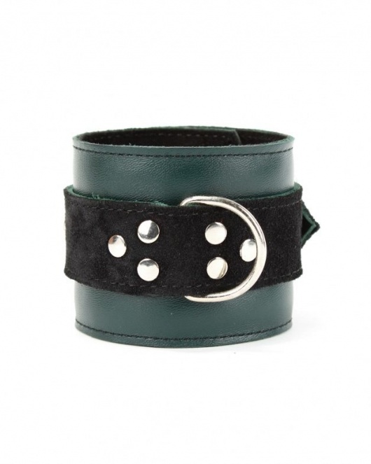 Изумрудные наручники Ladys Arsenal на карабинах - БДСМ Арсенал - купить с доставкой в Омске