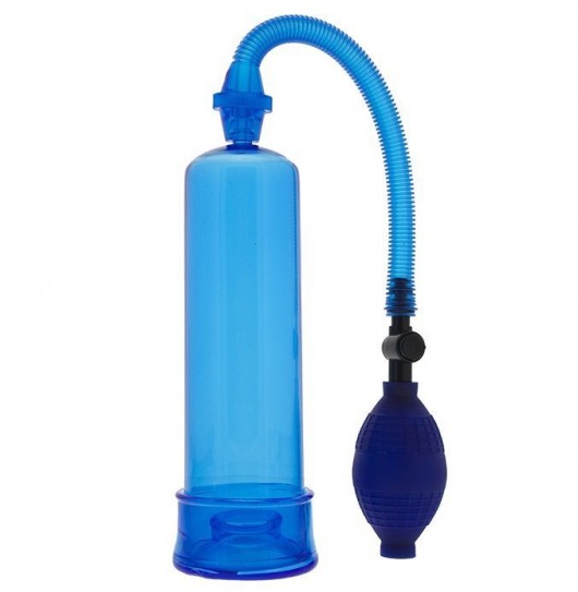 Синяя вакуумная помпа MENZSTUFF PENIS ENLARGER - Dream Toys - в Омске купить с доставкой