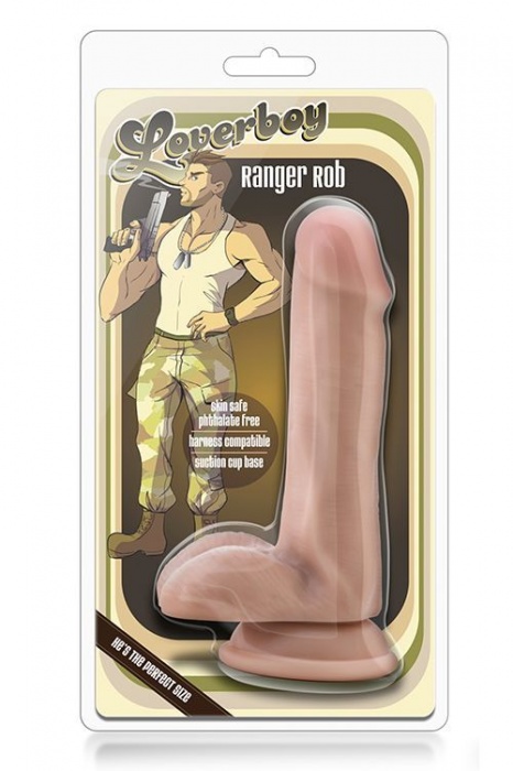 Телесный реалистичный фаллоимитатор RANGER ROB - 15,2 см. - Blush Novelties