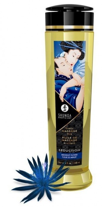 Массажное масло с ароматом ночных цветов Seduction - 240 мл. - Shunga - купить с доставкой в Омске