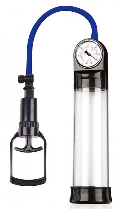 Прозрачная вакуумная помпа Sex Expert с манометром - Sex Expert - в Омске купить с доставкой