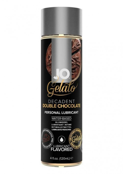 Лубрикант с ароматом шоколада JO GELATO DECADENT DOUBLE CHOCOLATE - 120 мл. - System JO - купить с доставкой в Омске