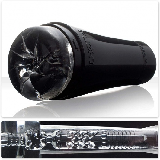Черный мастурбатор-анус Fleshlight - Flight Pilot - Fleshlight - в Омске купить с доставкой
