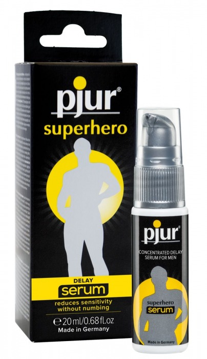 Сыворотка-пролонгатор pjur SUPERHERO Delay Serum - 20 мл. - Pjur - купить с доставкой в Омске