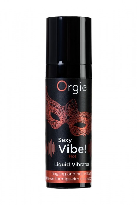 Разогревающий гель для массажа ORGIE Sexy Vibe Hot с эффектом вибрации - 15 мл. - ORGIE - купить с доставкой в Омске