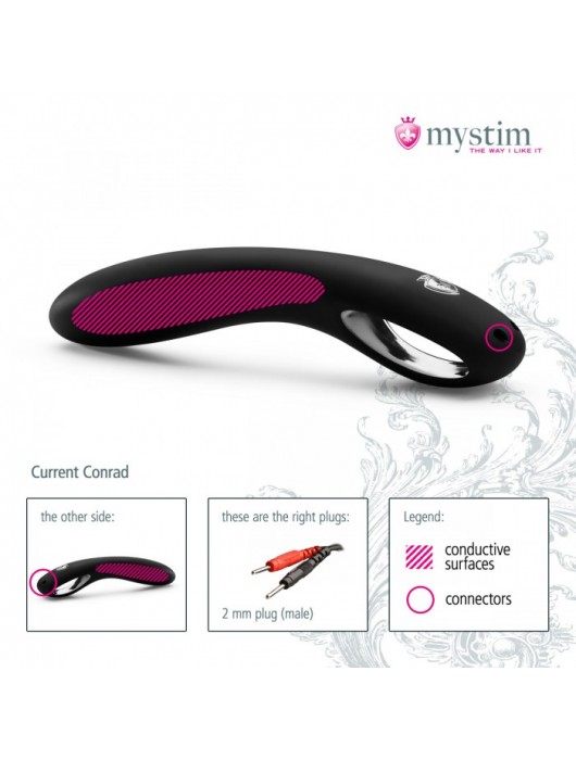 Фаллоимитатор для электростимулятора Current Conrad - 22 см. - MyStim - купить с доставкой в Омске