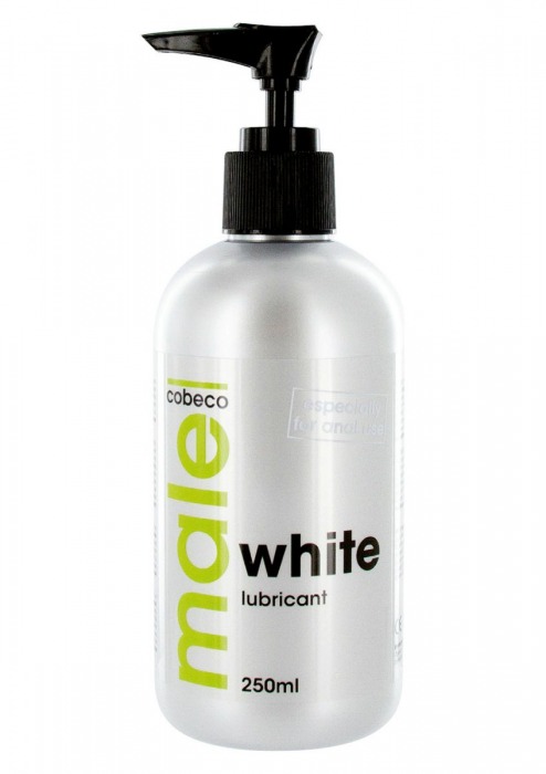 Анальная смазка на водной основе MALE Cobeco White Lubricant - 250 мл. - Cobeco - купить с доставкой в Омске