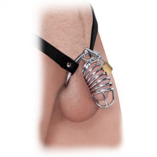 Кольцо верности Extreme Chastity Belt с фиксацией головки - Pipedream - купить с доставкой в Омске