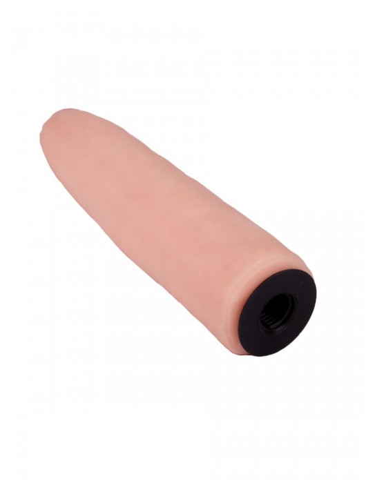 Пояс-трусики с насадкой Glamour Silver - 15,5 см. - LOVETOY (А-Полимер) - купить с доставкой в Омске