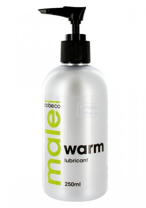 Лубрикант с согревающим эффектом MALE Cobeco Warm Lubricant - 250 мл. - Cobeco - купить с доставкой в Омске