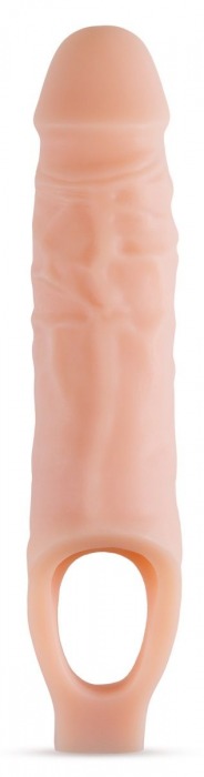 Телесный реалистичный фаллоудлинитель 9 Inch Silicone Cock Sheath Penis Extender - 22,86 см. - Blush Novelties - в Омске купить с доставкой