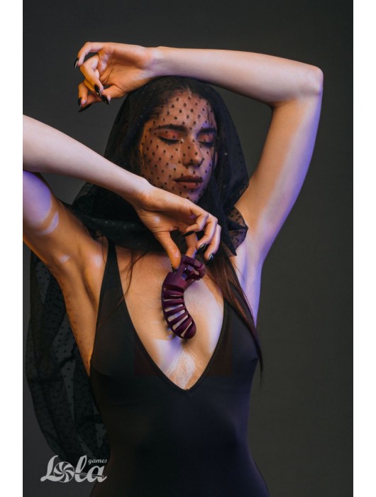 Мужской пояс верности бордового цвета Romello - Lola Games - купить с доставкой в Омске